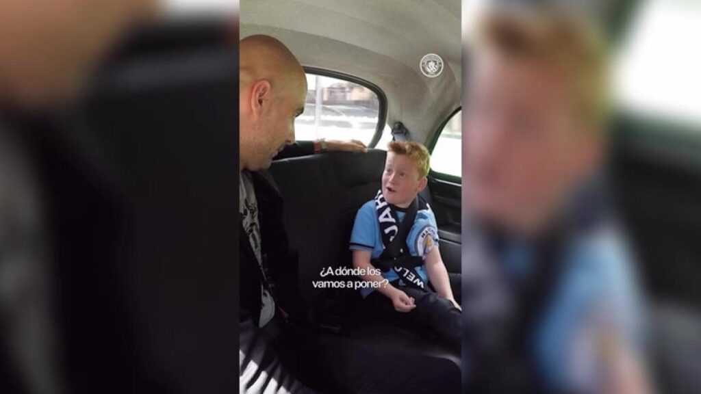 Pep Guardiola rinde homenaje al hincha del Manchester City que lo cambió la vida con un emotivo encuentro tras diez años