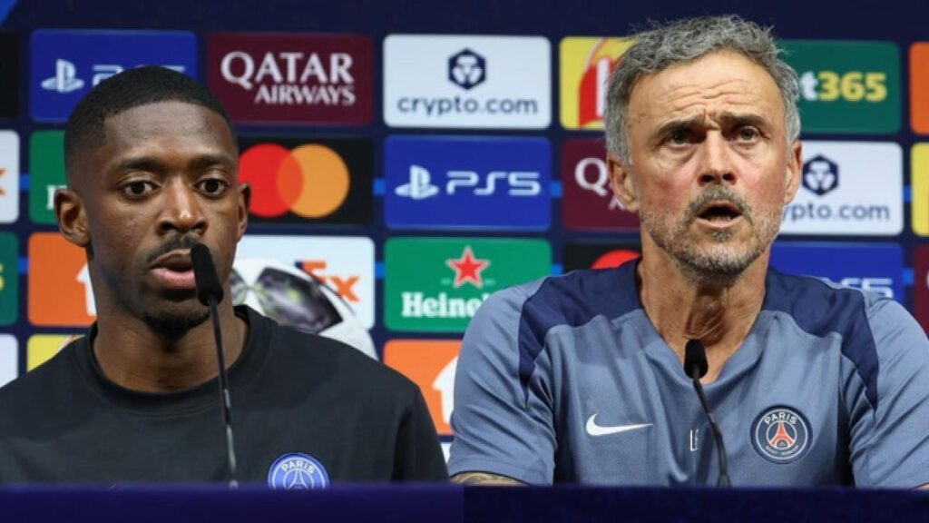 Así hemos visto a Luis Enrique y Dembélé en la rueda de prensa previa a la final