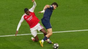 Kvaratskhelia desata el caos en Wembley y Dembélé rescata al Barcelona con un golazo de penal crucial