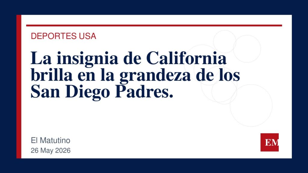 Imagen editorial de El Matutino para La insignia de California brilla en la grandeza de los San Diego Padres.