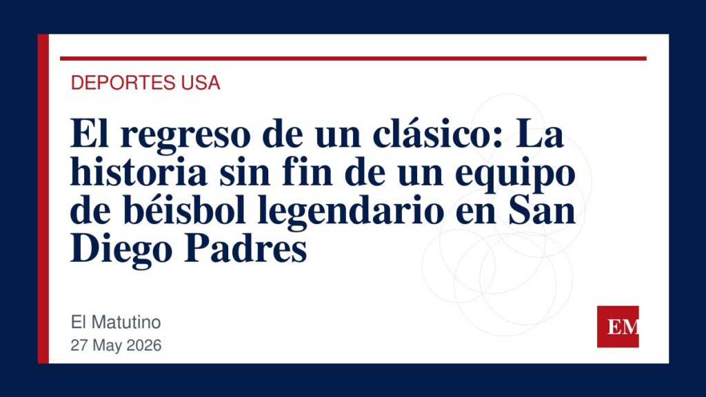 Imagen editorial de El Matutino para El regreso de un clásico: La historia sin fin de un equipo de béisbol legendario en San Diego Padres
