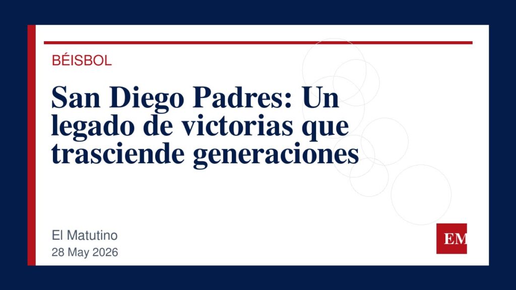 Imagen editorial de El Matutino para San Diego Padres: Un legado de victorias que trasciende generaciones