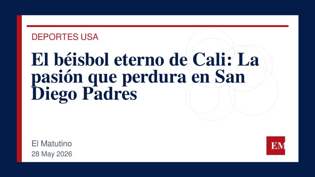 Imagen editorial de El Matutino para El béisbol eterno de Cali: La pasión que perdura en San Diego Padres