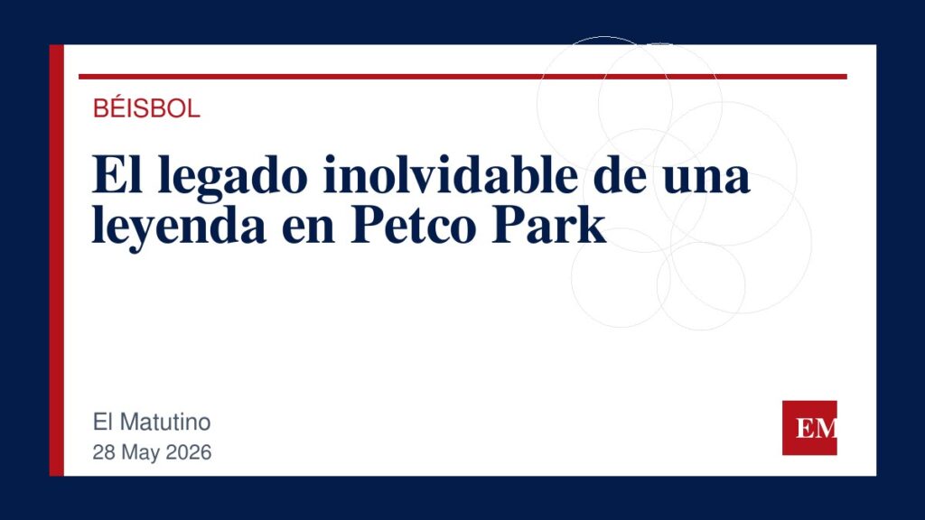 Imagen editorial de El Matutino para El legado inolvidable de una leyenda en Petco Park