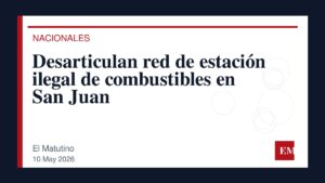 Imagen editorial de El Matutino para Desarticulan red de estación ilegal de combustibles en San Juan