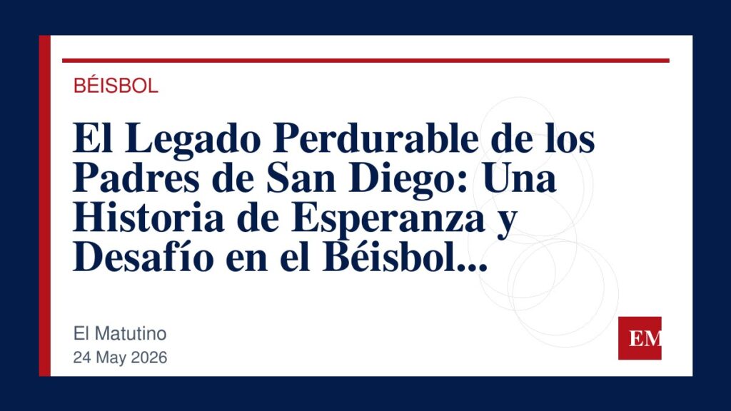 Imagen editorial de El Matutino para El Legado Perdurable de los Padres de San Diego: Una Historia de Esperanza y Desafío en el Béisbol Profesional