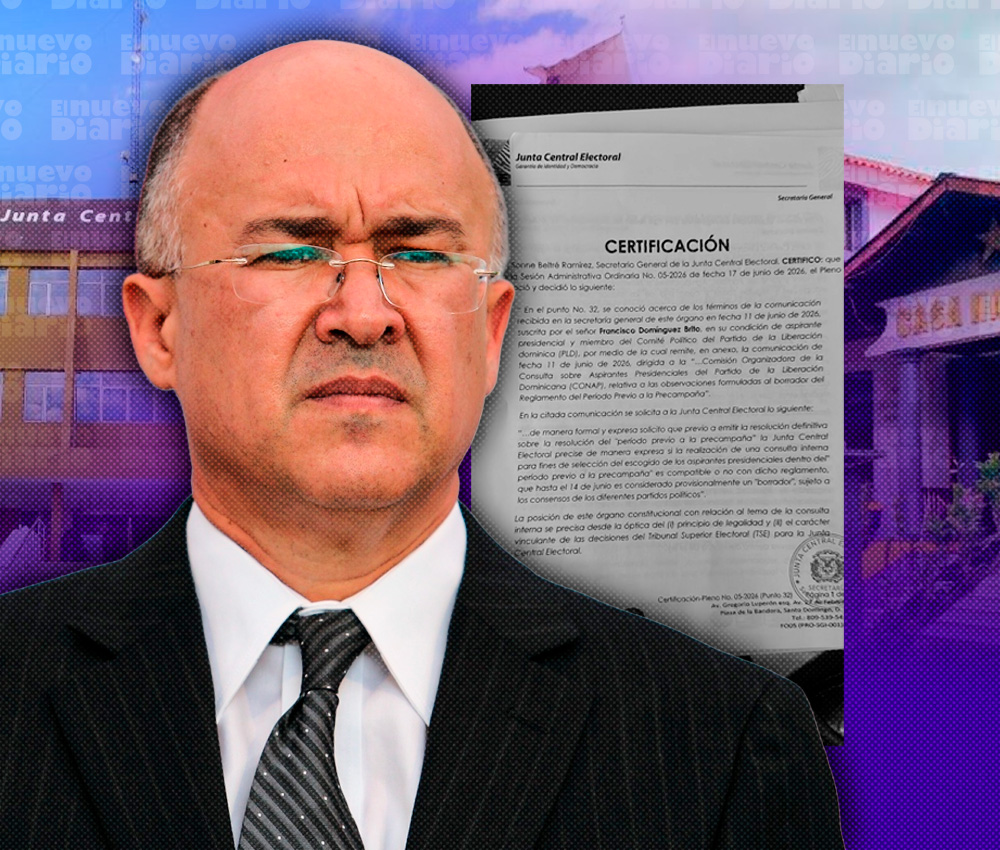 JCE declara ilegal e improcedente consulta interna del PLD tras solicitud de Francisco Domínguez Brito