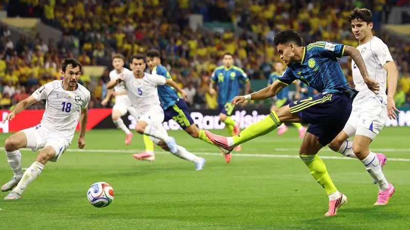 Luis Díaz protagoniza el estreno victorioso de Colombia en el Mundial 2026 al golear a Uzbekistán 3-1.