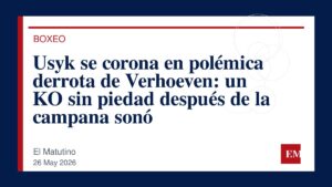 Imagen editorial de El Matutino para Usyk se corona en polémica derrota de Verhoeven: un KO sin piedad después de la campana sonó