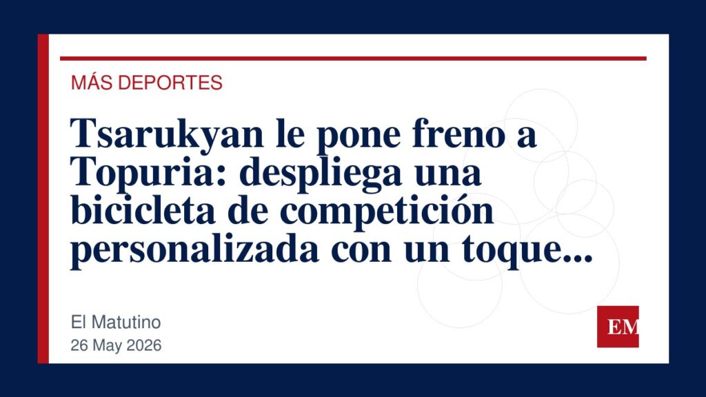 Imagen editorial de El Matutino para Tsarukyan le pone freno a Topuria: despliega una bicicleta de competición personalizada con un toque de…