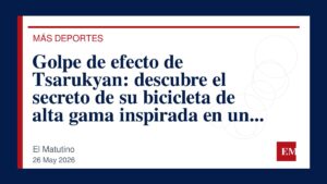 Imagen editorial de El Matutino para Golpe de efecto de Tsarukyan: descubre el secreto de su bicicleta de alta gama inspirada en un coche de lujo