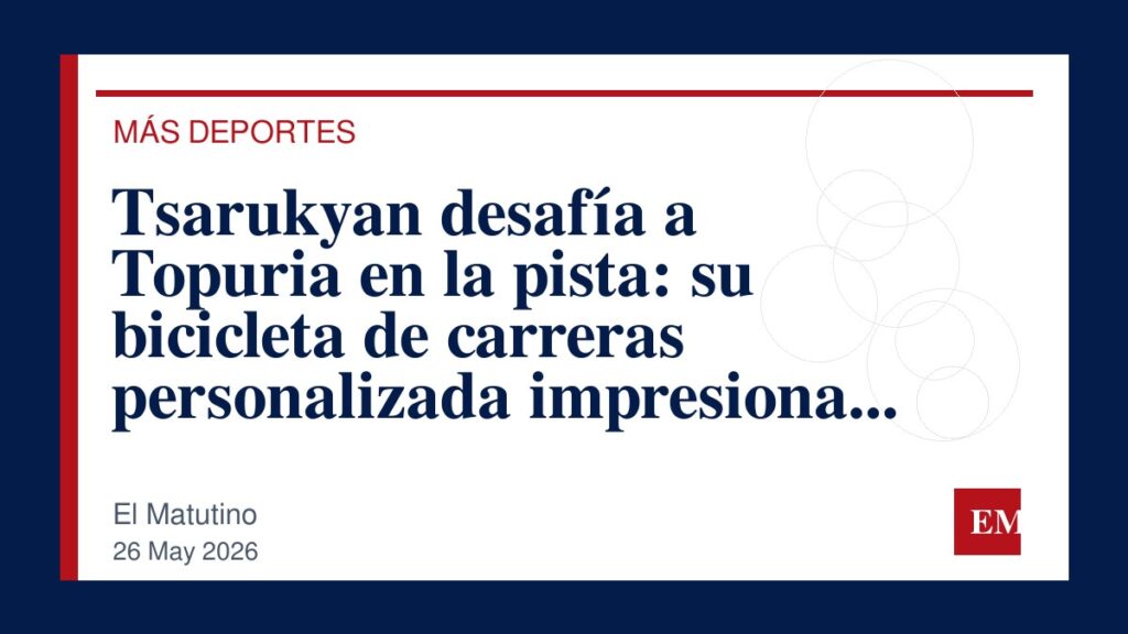 Imagen editorial de El Matutino para Tsarukyan desafía a Topuria en la pista: su bicicleta de carreras personalizada impresiona con estilo y…