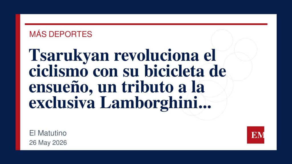 Imagen editorial de El Matutino para Tsarukyan revoluciona el ciclismo con su bicicleta de ensueño, un tributo a la exclusiva Lamborghini aplicada…