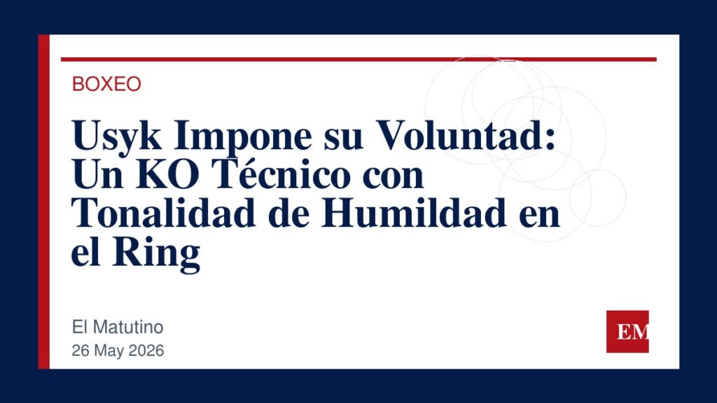Imagen editorial de El Matutino para Usyk Impone su Voluntad: Un KO Técnico con Tonalidad de Humildad en el Ring