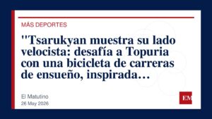 Imagen editorial de El Matutino para “Tsarukyan muestra su lado velocista: desafía a Topuria con una bicicleta de carreras de ensueño, inspirada…
