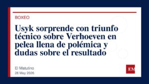 Imagen editorial de El Matutino para Usyk sorprende con triunfo técnico sobre Verhoeven en pelea llena de polémica y dudas sobre el resultado