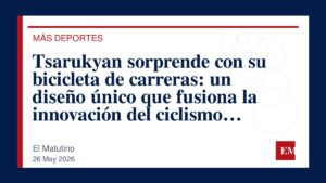 Imagen editorial de El Matutino para Tsarukyan sorprende con su bicicleta de carreras: un diseño único que fusiona la innovación del ciclismo…