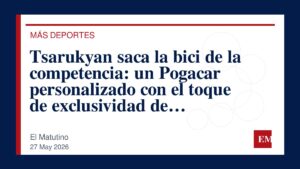 Imagen editorial de El Matutino para Tsarukyan saca la bici de la competencia: un Pogacar personalizado con el toque de exclusividad de…