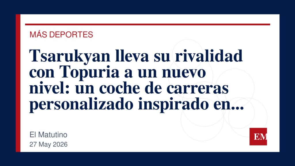 Imagen editorial de El Matutino para Tsarukyan lleva su rivalidad con Topuria a un nuevo nivel: un coche de carreras personalizado inspirado en el…