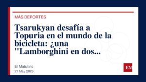 Imagen editorial de El Matutino para Tsarukyan desafía a Topuria en el mundo de la bicicleta: ¿una “Lamborghini en dos ruedas” para el campeón del…