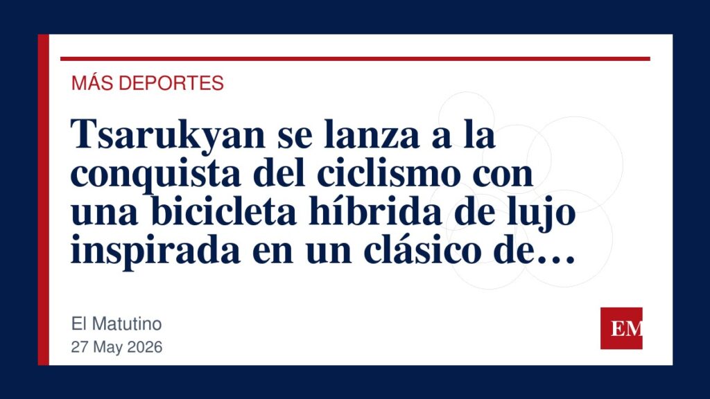 Imagen editorial de El Matutino para Tsarukyan se lanza a la conquista del ciclismo con una bicicleta híbrida de lujo inspirada en un clásico de…