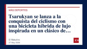 Imagen editorial de El Matutino para Tsarukyan se lanza a la conquista del ciclismo con una bicicleta híbrida de lujo inspirada en un clásico de…