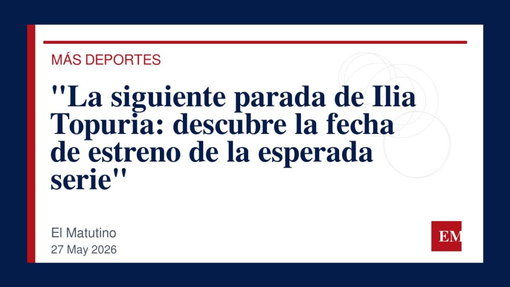 Imagen editorial de El Matutino para “La siguiente parada de Ilia Topuria: descubre la fecha de estreno de la esperada serie”