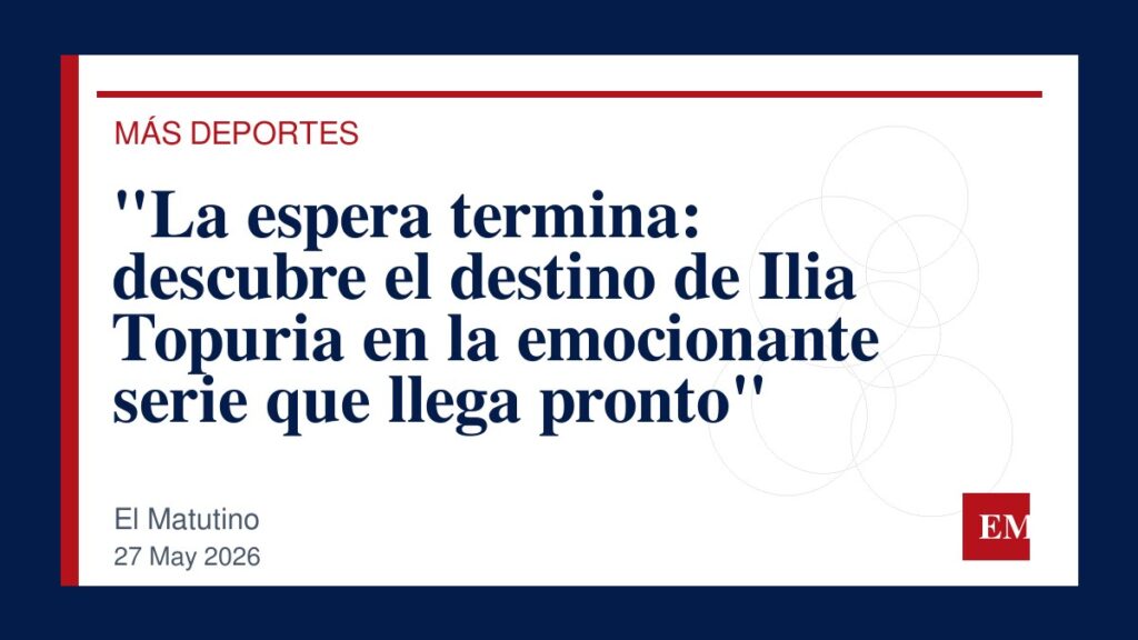 Imagen editorial de El Matutino para “La espera termina: descubre el destino de Ilia Topuria en la emocionante serie que llega pronto”