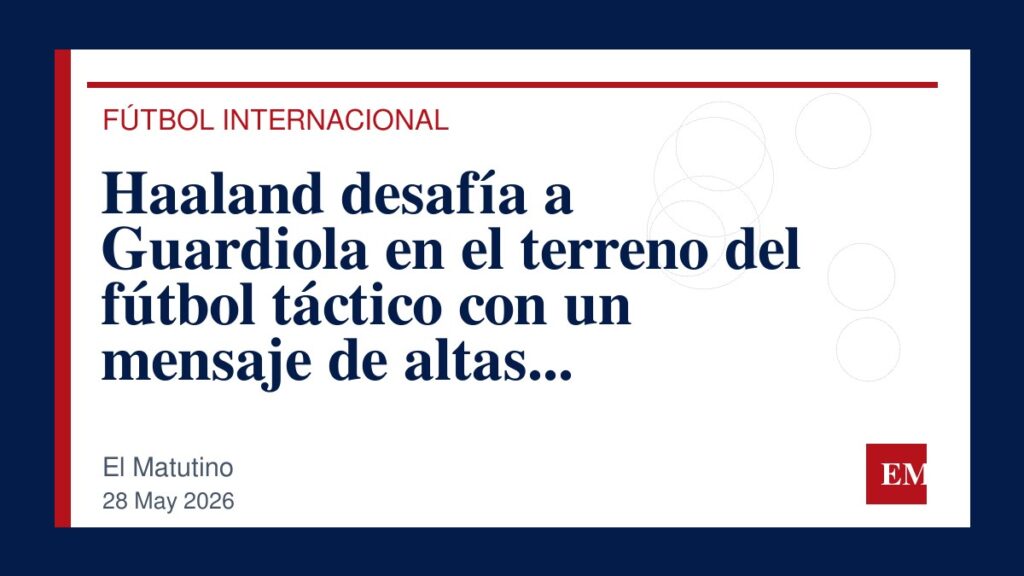 Imagen editorial de El Matutino para Haaland desafía a Guardiola en el terreno del fútbol táctico con un mensaje de altas expectativas