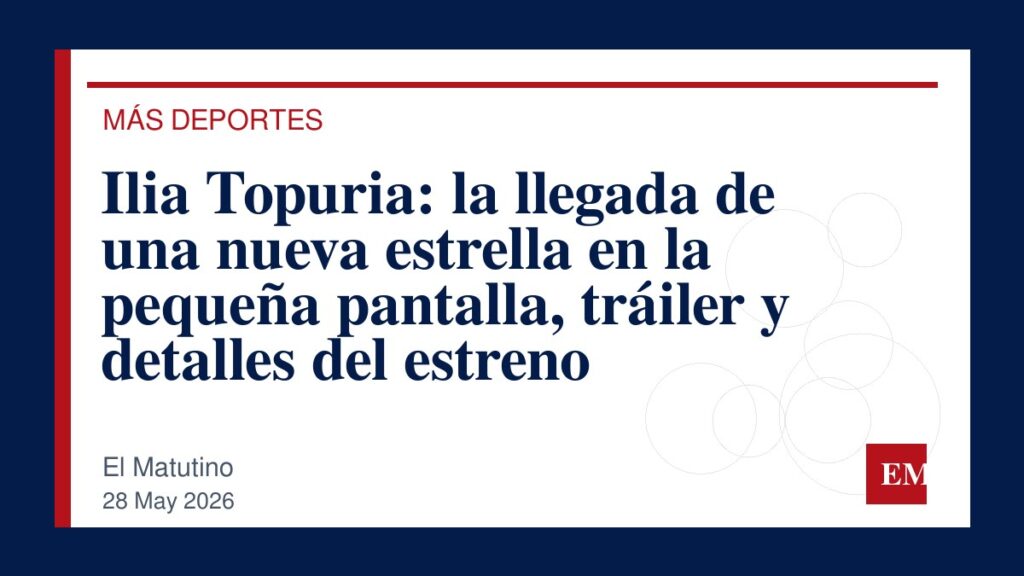 Imagen editorial de El Matutino para Ilia Topuria: la llegada de una nueva estrella en la pequeña pantalla, tráiler y detalles del estreno