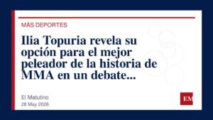 Imagen editorial de El Matutino para Ilia Topuria revela su opción para el mejor peleador de la historia de MMA en un debate candente