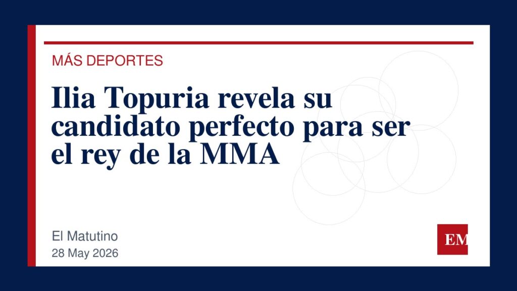 Imagen editorial de El Matutino para Ilia Topuria revela su candidato perfecto para ser el rey de la MMA