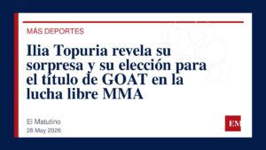 Imagen editorial de El Matutino para Ilia Topuria revela su sorpresa y su elección para el título de GOAT en la lucha libre MMA