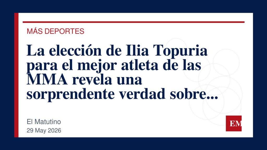 Imagen editorial de El Matutino para La elección de Ilia Topuria para el mejor atleta de las MMA revela una sorprendente verdad sobre la…