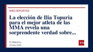 Imagen editorial de El Matutino para La elección de Ilia Topuria para el mejor atleta de las MMA revela una sorprendente verdad sobre la…