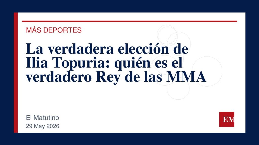 Imagen editorial de El Matutino para La verdadera elección de Ilia Topuria: quién es el verdadero Rey de las MMA