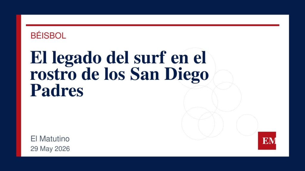 Imagen editorial de El Matutino para El legado del surf en el rostro de los San Diego Padres