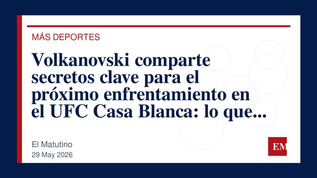 Imagen editorial de El Matutino para Volkanovski comparte secretos clave para el próximo enfrentamiento en el UFC Casa Blanca: lo que Topuria y…