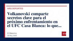 Imagen editorial de El Matutino para Volkanovski comparte secretos clave para el próximo enfrentamiento en el UFC Casa Blanca: lo que Topuria y…