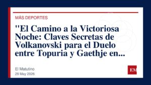 Imagen editorial de El Matutino para “El Camino a la Victoriosa Noche: Claves Secretas de Volkanovski para el Duelo entre Topuria y Gaethje en UFC…