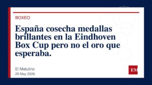 Imagen editorial de El Matutino para España cosecha medallas brillantes en la Eindhoven Box Cup pero no el oro que esperaba.