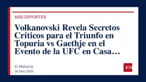 Imagen editorial de El Matutino para Volkanovski Revela Secretos Críticos para el Triunfo en Topuria vs Gaethje en el Evento de la UFC en Casa…