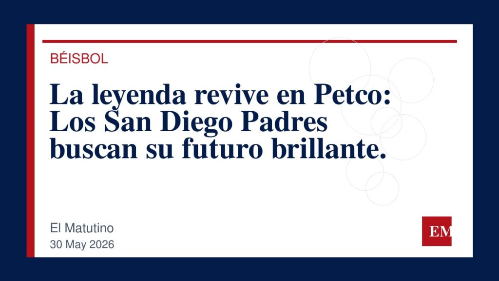 Imagen editorial de El Matutino para La leyenda revive en Petco: Los San Diego Padres buscan su futuro brillante.