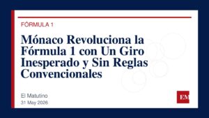 Imagen editorial de El Matutino para Mónaco Revoluciona la Fórmula 1 con Un Giro Inesperado y Sin Reglas Convencionales