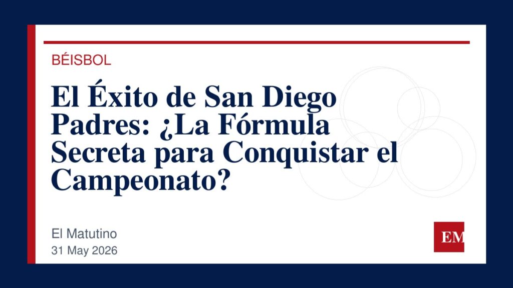 Imagen editorial de El Matutino para El Éxito de San Diego Padres: ¿La Fórmula Secreta para Conquistar el Campeonato?