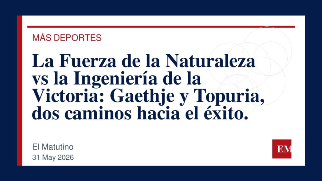 Imagen editorial de El Matutino para La Fuerza de la Naturaleza vs la Ingeniería de la Victoria: Gaethje y Topuria, dos caminos hacia el éxito.