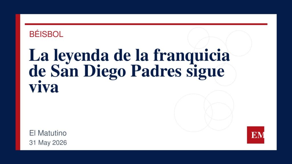 Imagen editorial de El Matutino para La leyenda de la franquicia de San Diego Padres sigue viva