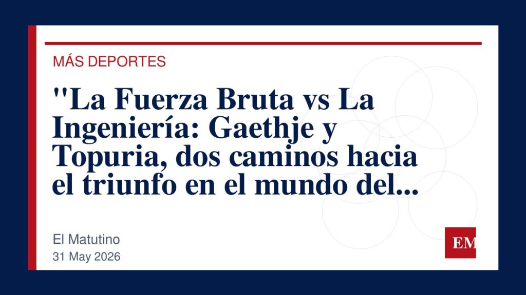 Imagen editorial de El Matutino para “La Fuerza Bruta vs La Ingeniería: Gaethje y Topuria, dos caminos hacia el triunfo en el mundo del combate”