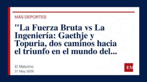 Imagen editorial de El Matutino para “La Fuerza Bruta vs La Ingeniería: Gaethje y Topuria, dos caminos hacia el triunfo en el mundo del combate”