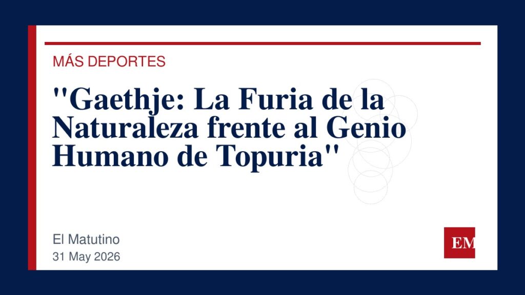Imagen editorial de El Matutino para “Gaethje: La Furia de la Naturaleza frente al Genio Humano de Topuria”
